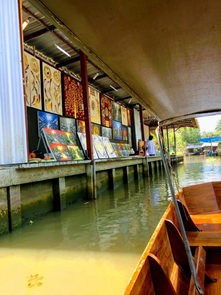 Bangkok Thailand Floating Market Paintings