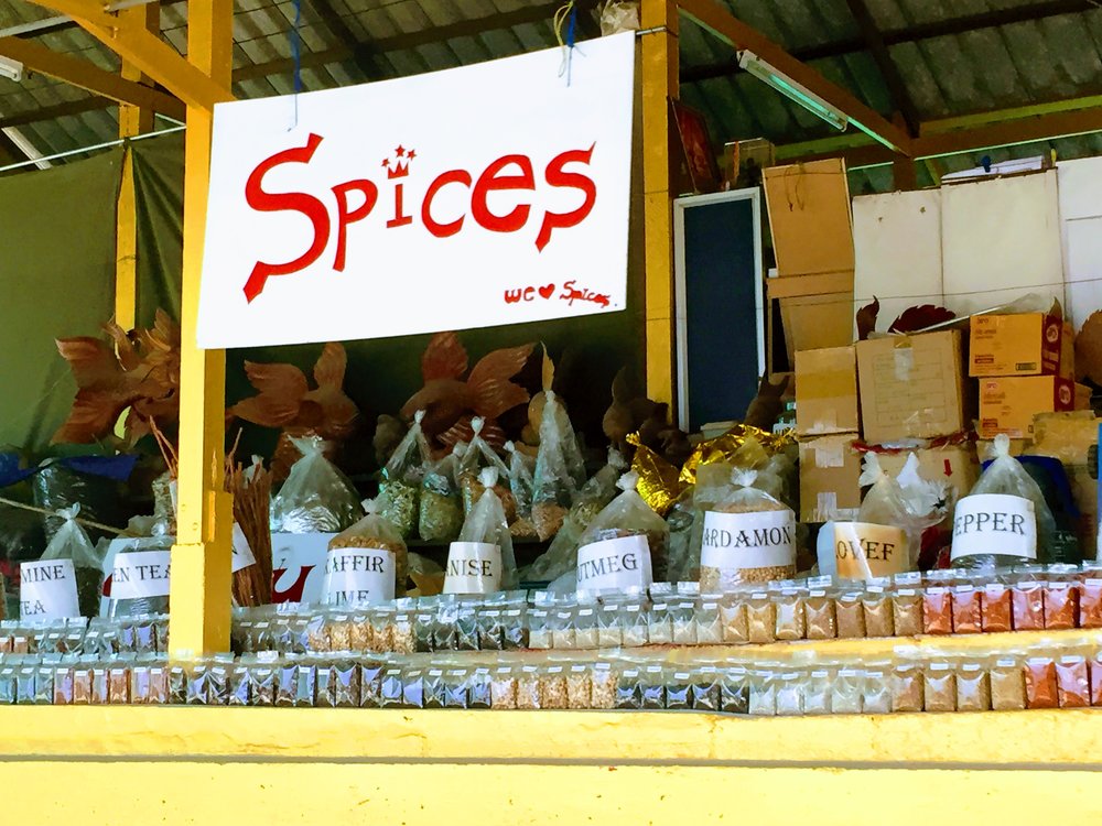 Thailand floating market spices