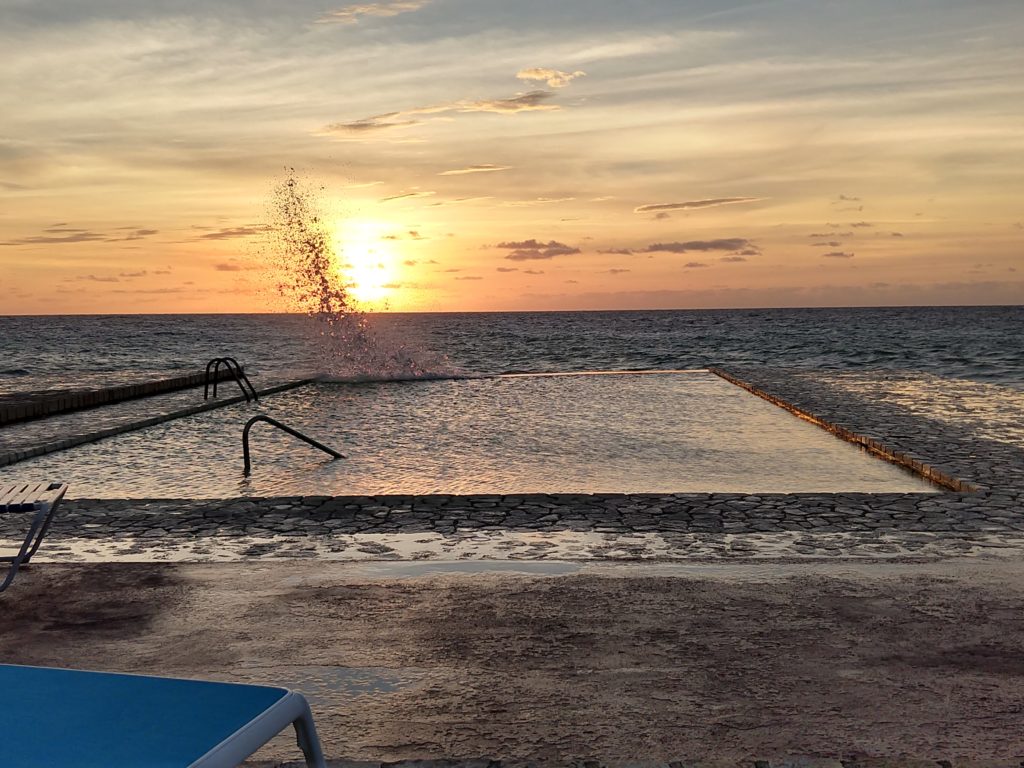 Rockhouse, Negril, Jamaica infinity pool sunset