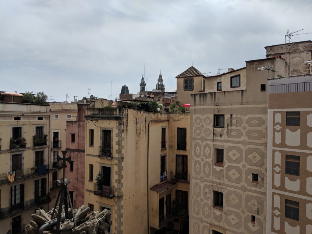 Santa Maria del Mar, Barcelona view