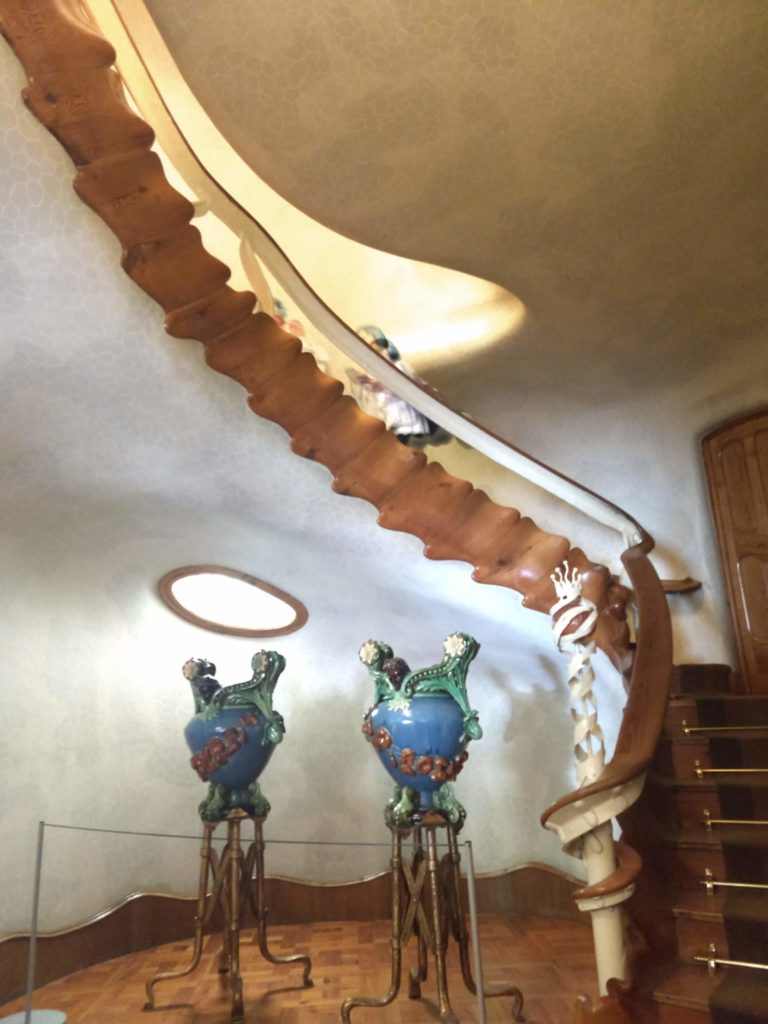Casa Batllo interior staircase banister