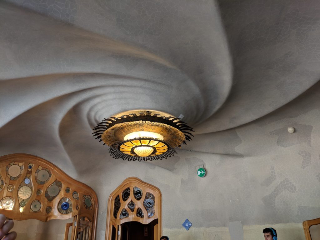 Casa Batllo interior ocean ceiling