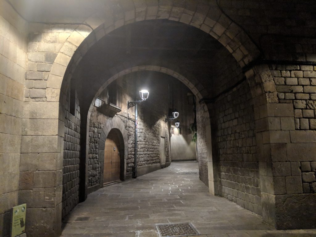 Barcelona street archway